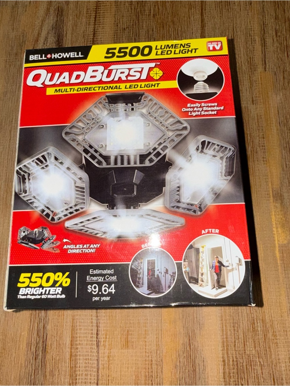 Bell + Howell QuadBurst 5500 Lumens 22 NIB